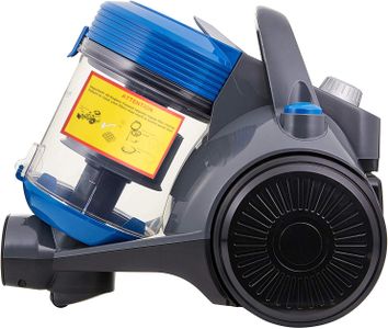 Amazon Basics Cylinder Vacuum Cleaner, Blue – Lightweight Bagless