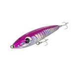 Feianoto Topwater Pencil Popper Wobbler Hard Stick Baits Handmade Fishing Lure Plug Swimbait with Fishing Treble Hooks Bait Floating Saltwater 4.9OZ (Pink)