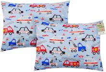 ZPECC Toddler Pillow with Pillowcase 2 Pack - 13x18 Organic Cotton Hypoallergenic Kids Pillow, Baby Essentials for Travel Crib Daycare Stroller (Intended for Age 2 and up) Car