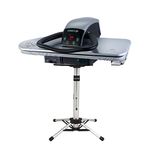 Steam Ironing Press 81HD Silver Heavy Duty Professional 81cm with Stand by Speedypress (+ FREE Iron Attachment, Anti-Scale Water Filter, Replacement Cover & Foam Underfelt)