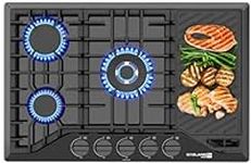 30 Inch Gas Cooktop with Griddle Bl