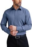 COOFANDY Mens Dress Shirts Wrinkle Free Long Sleeve Button Down Shirts Formal Business Shirt, Blue, Medium