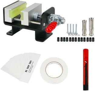 wosofe Golf Club Regrip Vise Tool Golf Club Gripping Station Quick Shaft Clamp Grip Replacement Tool Package Rubber Non-Slip Manual Handle Easy to Install Detachable Golf Workshop Supplies(KIT-D)