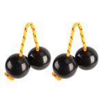 2Pcs Aslatuas Rhythmic Ball ABS Kashaka Shaker Instrument Classical African Shaker Rattle Ball for Entertaining