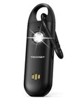 TECKNET Personal Safety Alarms For Women, Self Defense Keychain with SOS Strobe Light, Rechargeable Panic Alarm, Security Siren Self Defense with 130dB Volume, Panic Alarm for Women Kids Elder(Black)