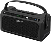 EROK Mini Guitar Amp with BT/OTG - 20 Drum Beats,5 Effects (Clean/Boost/OD/Dist/Metal),Reverb+Delay,Battery Powered Portable Amp for Practice/Travel(TG-08,Black)