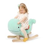 B. toys – Whale Rocker – Whale Rocking Toy – Wooden Ride-On – Classic Toys for Toddlers, Kids – 18 Months + – Whale Rocker - Echo