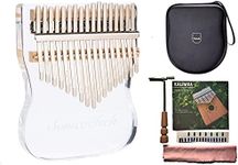 Acrylic Kalimba Clear 17 Key Finger Piano Crystal Kalimba Thumb Piano (Transparent)