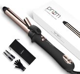 Prizm Professional 25MM Rotating Curling Iron, Nano Titanium Curling Wand, Automatic Hair Curler with 11 Adjustable Temps 250°F to 450°F, Anti Frizz Dual Voltage