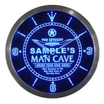 Neon Clock For Man Cave