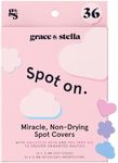 grace & stella Award Winning Pimple Patches For Face (Multishape, 36 Count) - Hydrocolloid Acne Patches for Face - Dermatologist Tested, Vegan, Cruelty-Free Zit Patches for Face, Blemish Patches