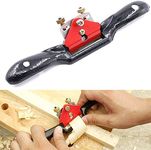 Swpeet 10'' Adjustable SpokeShave with Flat Base, Metal Blade Wood Working Hand Tool Perfect for Wood Craft, Wood Craver, Wood Working