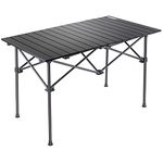 ENAVANT Aluminum Portable Folding Camping Table with Carrying Bag Included, Ideal for Camping, Fishing, Picnics (X-Large)