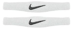 Nike Dri Fit Bands Pair (White/Black, OSFM)