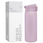 Simple Modern Insulated Thermos Travel Coffee Mug with Snap Flip Lid | Leakproof Reusable Stainless Steel Tumbler Cup | Gifts for Women Men Him Her | Kona Collection | 16oz | Lavender Mist