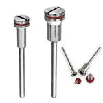 DIY Crafts Silver, Pack of 3 Pcs, Shank Arbor Cut-Off Wheel HSS Mandrel Holder Fit DIY Tools (Silver, Pack of 3 Pcs)