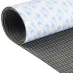 OCEANBROAD Self-Adhesive 48''x16.8'' Boat Flooring Non-Slip Diamond Pattern Traction Pad EVA Foam Marine Grip Sheet for Boats Surfboard SUP Kayak Yacht, Gray