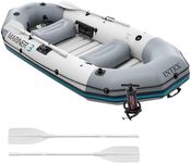 Intex 68373NP Mariner 3 Inflatable Dinghy 3 Man Boat with Aluminium Oars and Pump,Multicolor,297 cm x 127 cm x 46 cm