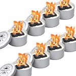 EUPNHY 8 Pack Portable Campfire | Portable Fire Pit | smores maker | Lightweight and Portable | 3-5 Hours of Burn Time | Convenient-No Embers-No Hassle | Great Gifts for Picnics, Camping and More