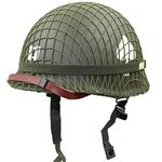 Perfect WW2 US Army M1 Green Helmet Replica with Net/Canvas Chin Strap DIY Painting