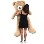 bananair Giant Teddy Bear, 130 to 340 cm - CE Certified, Ultra Soft and Plush, Assured Cuddles - Assembled in France for Celebrations, Birthdays, Room Decor (130 cm / 51,1 inches)