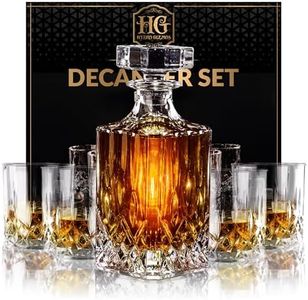 Luxury Gift For Men – Whiskey Decanter Set For Beloved Husband Or Dad Birthday Gift – 4 Whiskey Glasses And Decanter Set Is a Great Gift Idea for Whisky, Bourbon, or Scotch lovers