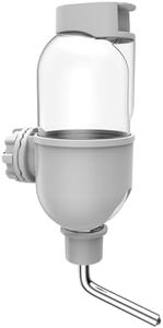 Bottiglia d'acqua per piccoli animali 500ml Beverino coniglio Bottiglia sospesa per animali Abbeveratoio per conigli Porcellini D'india Criceto Furetti Chinchilla Distributore acqua (Grigio)