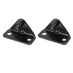 X AUTOHAUX 2pcs 10mm Car Ball Studs Mounting Brackets Black 64x35x21mm