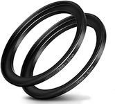 72mm-82mm Step Up Ring [ 72mm Lens to 82mm Filter], FANZR Camera Lens Filter Adapter Ring Lens, Premium Aluminum (2 Pack)