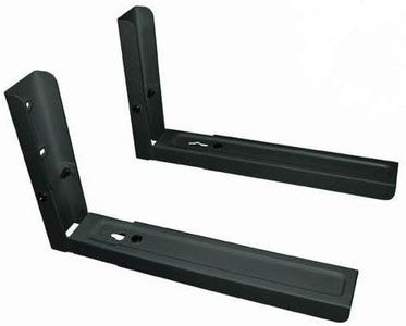 deleyCON Universal Microwave Wall Mount Microwave up to 35 kg Extendable up to 48.3 cm Oven Wall Mount Grill Oven Coffee Machines Black