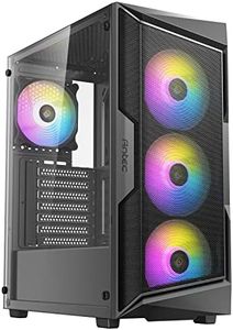 Antec AX61 Elite Mid Tower ARGB ATX Computer Gaming Case, Black