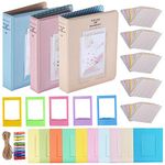 Neewer 23-in-1 Stickers and Frames Accessory Kit for Fujifilm Mini Instax 7 7s 70 8 8+ 25 90 and 50s, Includes: Photo Albums, Sticker Papers, Film Table Frames and Hanging Frames