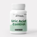 AROGYAM AYURVEDA Uric Acid Control Capsules 500gm, Ayurvedic Herbal Health Care Supplement (60 Capsules)