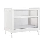 BreathableBaby Breathable Mesh Mini Crib with Mattress, White