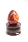 Jet International Jet Superb Gemstone Egg Free Booklet Jet International Crystal Therapy Bonded Sphere Magic Easter Fortune Teller Himalayan Rock Crystal Stone Genuine Beautiful (Carnelian)