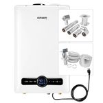 Onsen 26L Propane Residential Tankless Water Heater + 3" Vent Kit & Air Intake Kit - 6.9 GPM, 180K BTU Indoor Heater with Direct Vent System - Electronic Ignition - CSA-Approved for USA & Canada