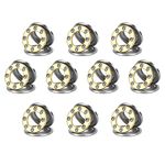 HiPicco Thrust Ball Bearings, 10pcs F7-15M Miniature Plane Axial Ball Bearing 3-in-1, 7mm x 15mm x 5mm Chrome Steel Single Direction