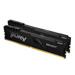 Kingston FURY Beast 32GB (2x16GB) 3200MHz DDR4 CL16 Desktop Memory Kit of 2 KF432C16BB1K2/32