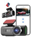 Dash Cam For Cars Front And Rear With Night Vision 4k