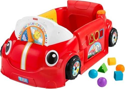 Fisher-Price Laugh & Learn Crawl Around Car, red Interactive Play Center with Smart Stages Learning Content for Babies and Toddlers Ages 6 Months and up (Amazon Exclusive)