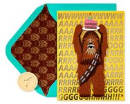 Papyrus Funny Star Wars Birthday Card (Wookie for Happy Birthday)