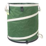 46 Gallon Collapsible Trash Can (22x28 in) Hard-Shell Bottom Yard Garden Bag for Yard Waste Bag,Debris Bag,Pop-Up Recycling Bin,Camping Waste Bin,Laundry Hamper,Lawn Grass,Weeds Bag,Leaf Bag 4 Handles