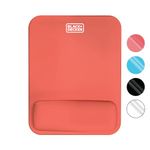 BLACK+DECKER Ergonomic Mouse Pad Wrist Support - Comfortable Mouse Pad Wrist Rest - Wrist Relief Gel Mousepad - Non-Slip Base Aesthetic Mousepad for Gaming, Home, Office - Perfect for Computer, Laptop