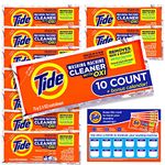 Washing Machine Cleaner by Tide for Front and Top Loader Washer Machines, 10ct Box + Monthly Calendar (Packaging May Vary)