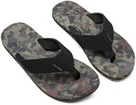 Volcom Men's Victor Flip Flop Sandal, Dark camo, 13 D US