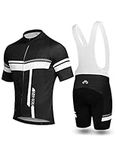 INBIKE Cycling Jerseys for Men Shorts Cycle Bib Short Mens Bike Mountain Clothing Shorts Biking Gel Padded T Shirt Suits (M)