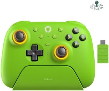 8BitDo Ultimate 2 Wireless Controller for Windows, Android,Steam Deck, TMR Joysticks, 1000Hz Polling Rate, Tactile/Hall Triggers, Motion Control, Programmable Back Paddle Buttons & L4/R4 Bumpers,Green