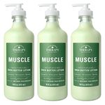 Village Naturals Therapy Muscle Relief Natural Lotion 16 fl oz (3-Pack)