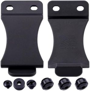 HolsterSmith [4PCS] FOMI Holster Clip for 1.75 Inch Belts – IWB/OWB with Mounting Hardware – USA Made - Adjustable Cant - for Kydex Holsters, Knife Sheaths, Inside Waistband Clips