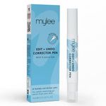 Mylee Edit Undo Refillable Nail Polish Corrector Pen - Flawless Manicures Made Easy - Acetone-Free Gel Remover with Spare Tips and Clean Results